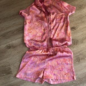 Pink Paisley print women’s Pajama Set